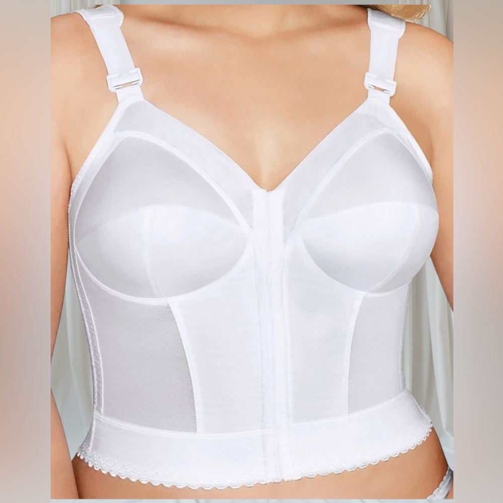 Exquisite Form 5107530 Wireless Front Close Longline Posture Bra 36C NEW